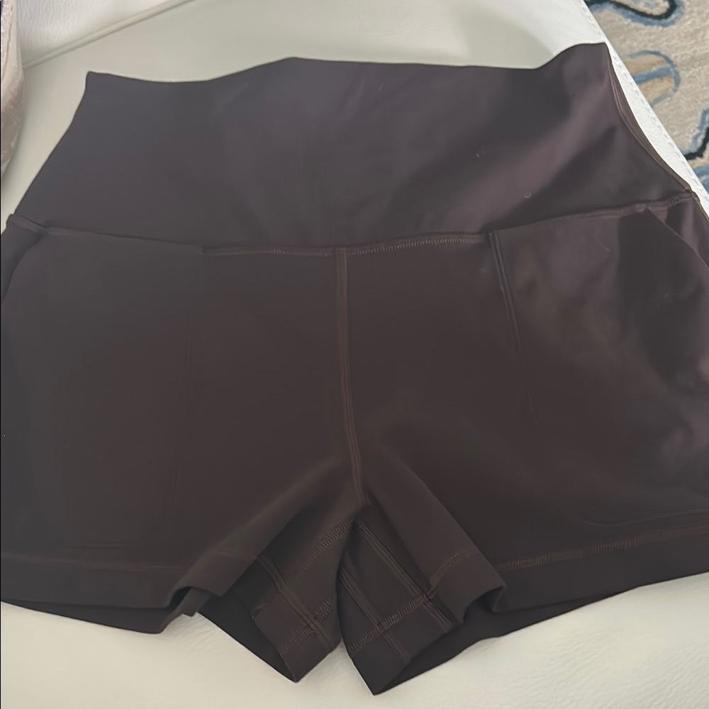 Women's High-Waisted Black Shorts